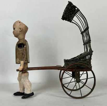 null ROULLET DECAMPS

Oriental rickshaw

Mechanical toy with unfinished walking character....