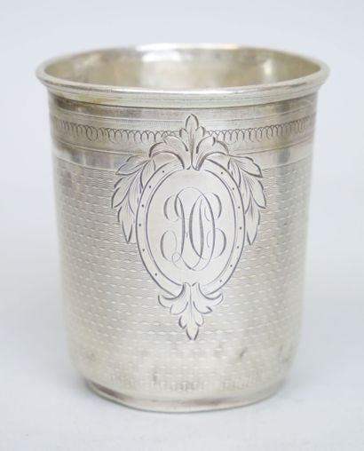 null Timbale out of silver 925 thousandths with filigree decoration centered of a...