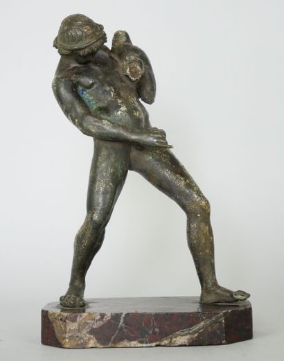 null Faun with a wineskin

Sculpture in bronze with a crusty patina, after the antique,...