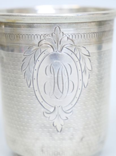 null Timbale out of silver 925 thousandths with filigree decoration centered of a...