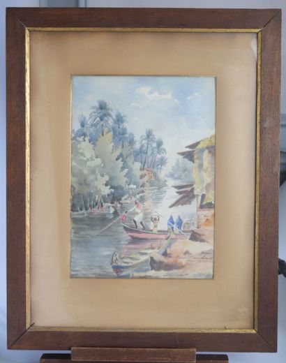 null Maurice TRANCHANT DE LUNEL (1869-1944)

Village by the water

Watercolor on...
