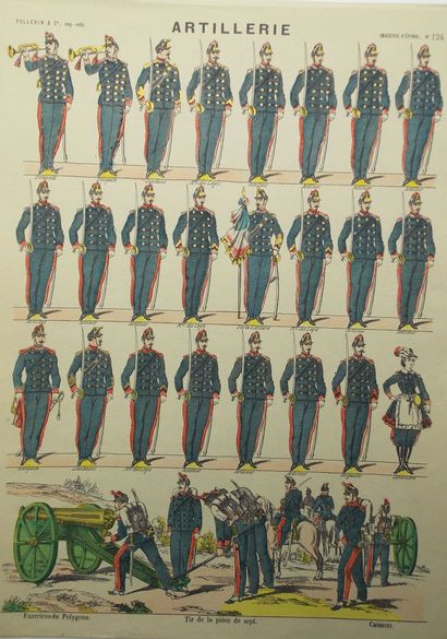 null [MILITARY]

Imagerie Pellerin & Cie - Imagerie d'Epinal.

22 color plates. 40cmx...