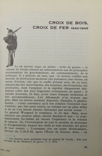 null [MILITARY]. Set of 23 Fascicules/Reviews and 1 Book.

Monteil Vincent. Les Officiers,...