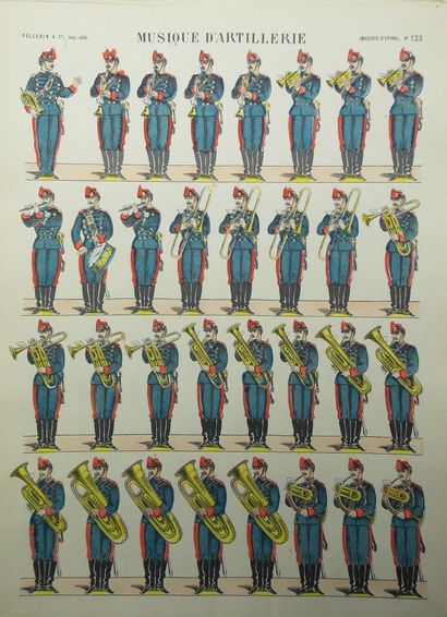 null [MILITARY]

Imagerie Pellerin & Cie - Imagerie d'Epinal.

22 color plates. 40cmx...