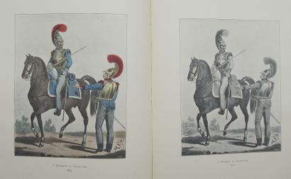 null [MILITARY]. Collective.

Album of the French Army (from 1700 to 1870), 40 color...