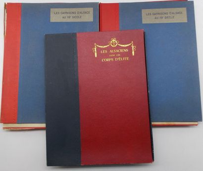 null [MILITARY]. Set of 3 Volumes, in sheets in slipcases.

Collective. The Garrisons...