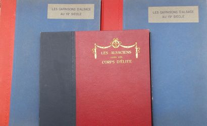 null [MILITARY]. Set of 3 Volumes, in sheets in slipcases.

Collective. The Garrisons...