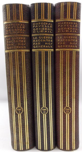 null [MILITARY]. Set of 3 Volumes.

DUBAIL (General) and FAYOLLE (Marshal). 

The...
