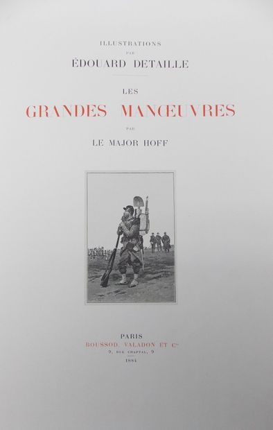 null [MILITARY].

Major Hoff. Les Grandes Manoeuvres, Illustrations by Édouard Detaille,...