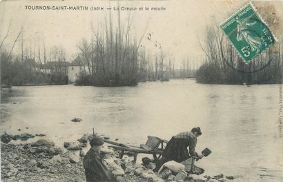 null 13 POSTCARDS LES LAVANDIERES: Indre selection. "Argenton-Le Viaduc, Argenton-Le...