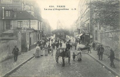 null 15 POSTCARDS PARIS: 11th Arrondissement. Including" La rue d'Angoulême, Métropolitain-La...