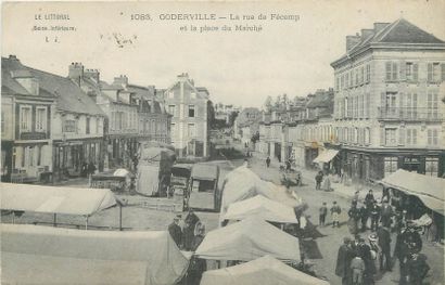 null 11 POSTCARDS THE MARKETS: Small selection from the Province. "Abbeville-La Halle...