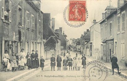 null 25 CARTES POSTALES INDRE : La Ville de Saint Gaultier. Dont" Souvenir de St...