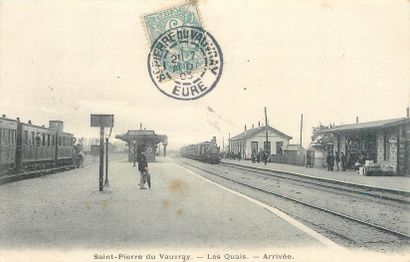 null 21 POST CARDS STATIONS, TRAINS & TRAMS: Various Departments. "7cp-Stations:...