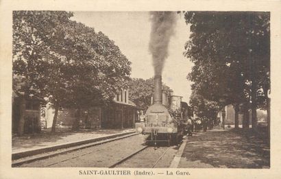 null 25 CARTES POSTALES INDRE : La Ville de Saint Gaultier. Dont" Souvenir de St...