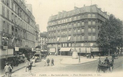 null 100 POSTCARDS PARIS : 4th district. Including" Place des Vosges-Historical Houses,...