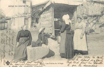 null 10 POSTCARDS SCENES & TYPES: Center. "10-The Peasants of the Center-Old Grandmother...