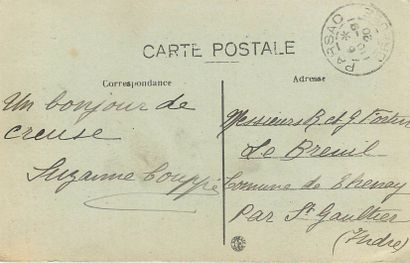null 9 POSTCARDS SCENES & TYPES : La Creuse. "Crozant-Type of the Country (Old Woman,...