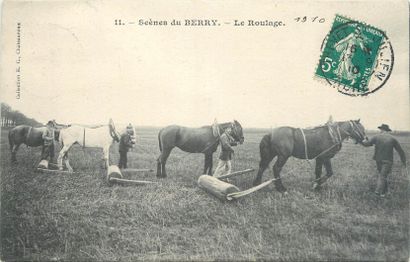 null 19 SCENES & TYPES DU BERRY : Agriculture. Dont" Scènes du Berry-Travaux des...