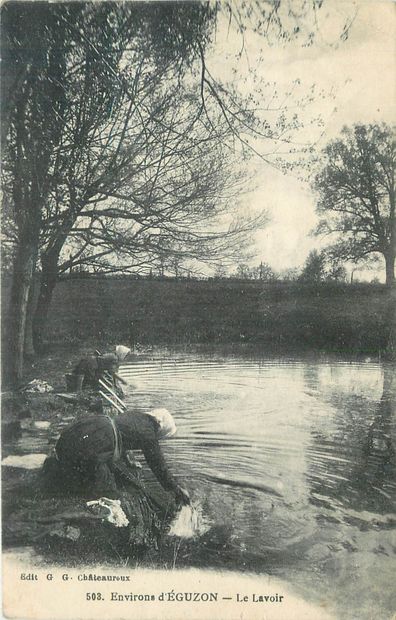 null 13 POSTCARDS LES LAVANDIERES: Indre selection. "Argenton-Le Viaduc, Argenton-Le...