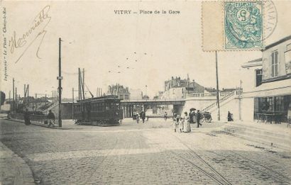 null 18 POST CARDS STATIONS & TRAMWAYS : Val de Marne. "11cp-Les Gares : Ablon-La...