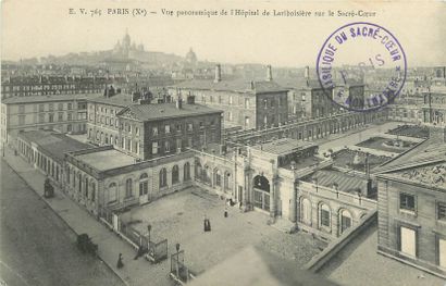 null 26 POSTCARDS PARIS: 10th Arrondissement. Including" La Bourse du Travail (colored),...