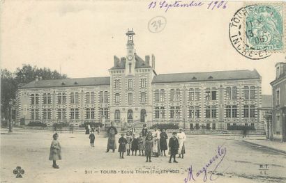 null 38 INDRE & LOIRE POSTCARDS: The City of Tours. Including" Banque de France (colored),...