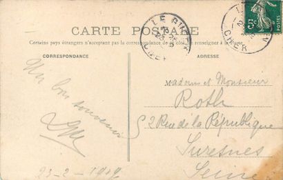 null 3 CARTES POSTALES METIERS : Sélection. "Ciron (Indre) - Intérieur de Ferme (dos...