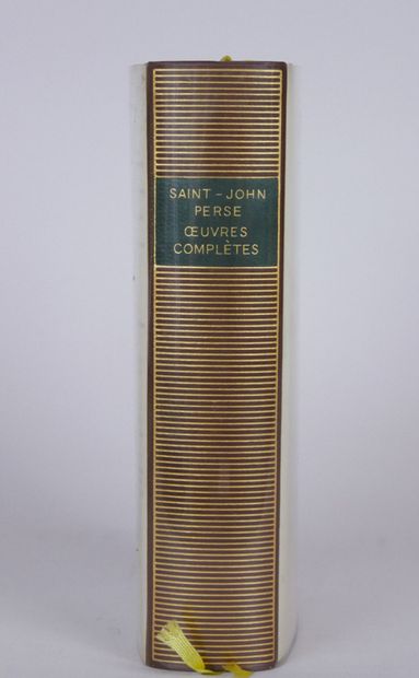 null BIBLIOTHEQUE DE LA PLEIADE (one volume) :

Saint-John Perse

Complete works

Gallimard,...