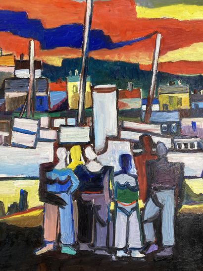 null Isaac PAILES (1895-1978)

Breton port 

Oil on canvas signed lower left and...