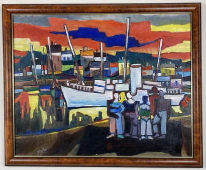 null Isaac PAILES (1895-1978)

Port breton 

Huile sur toile signée en bas à gauche...