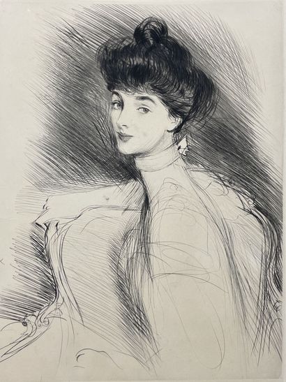 null Paul-César HELLEU (1859-1927)

"Duchess of Malborough seated three-quarter"....