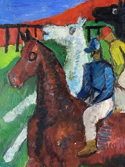 null Isaac PAILES (1895-1978)

Les jockeys 

Huile sur toile signée en bas au centre

55...