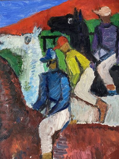null Isaac PAILES (1895-1978)

The jockeys 

Oil on canvas signed at the bottom center

55...