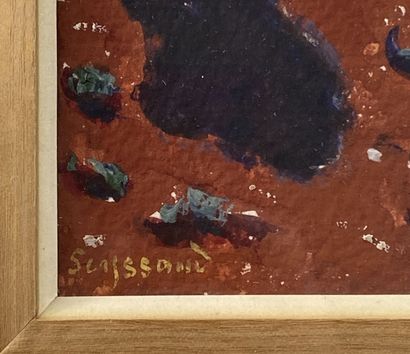null René SEYSSAUD (1867-1952)

Paysage de Provence 

Gouache sur papier signée en...