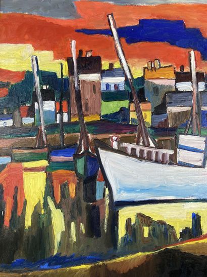 null Isaac PAILES (1895-1978)

Port breton 

Huile sur toile signée en bas à gauche...
