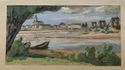 null Charles TRANCHAND (1884-1955)

Saint-Mathurin-sur-Loire

Gouache on paper signed...