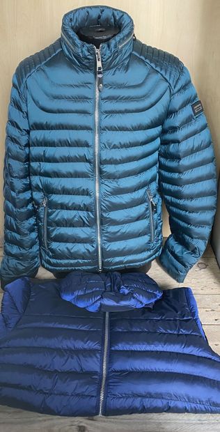 null Lot of 35 down jackets MY BRAND model "MMBJA037" black, green, gray and blue,...