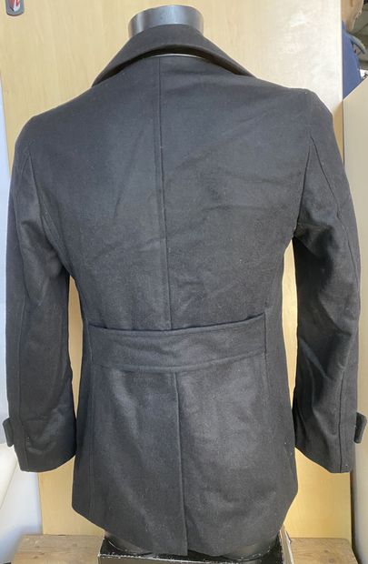 null VERSACE COLLECTION, Black double breasted jacket model "CABAN", size 46 (Italian...