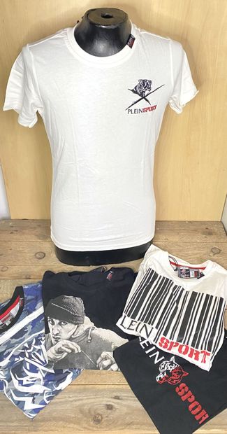 null Lot of 77 PLEIN SPORT t-shirts of various models, some in blister packs, size...