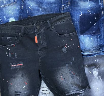 null Lot of 46 MY BRAND jeans shorts, various models, some in blister packs, size...