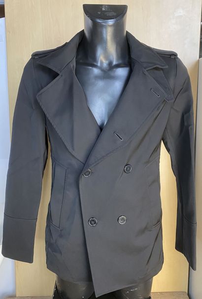 null VERSACE COLLECTION, Black double breasted pea jacket, size 52 (Italian size)

New,...