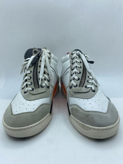 null CASBIA X CHAMPION, Pair of sneakers model "Calf Leather + Suede Atlanta" white,...