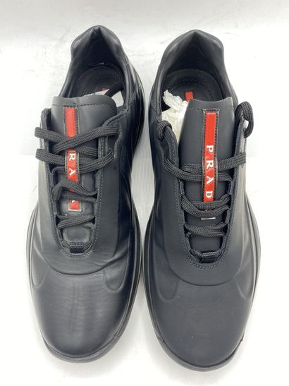 null PRADA, Pair of black sneakers, size 5 (UK size is 38 1/3)

Fitting model in...