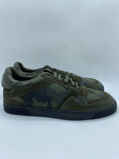 null MY BRAND EXCLUSIVE, Pair of sneakers model "Camo Stud Runner" green khaki, size...