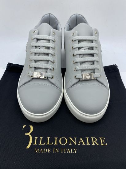 null BILLIONAIRE, Paire de sneakers modèle "Lo-Top Sneackers «jared»" gris taille...