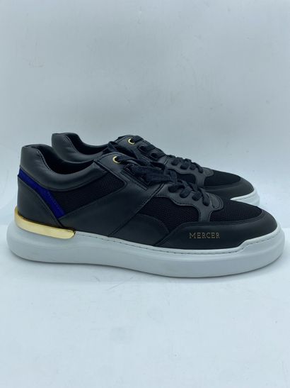 null MERCER, Pair of sneakers model "Blackspin" black, blue and gold, size 44

New...