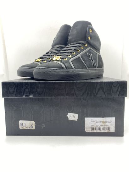 null BILLIONAIRE, Paire de sneakers modèle "Mid-Top Sneackers «robby»" noir taille...