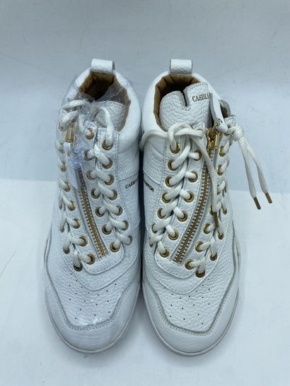 null CASBIA X CHAMPION, Pair of sneakers model "Calf Leather Atlanta" white, size...