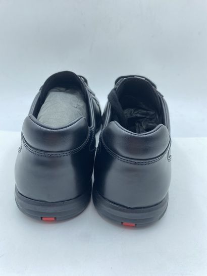 null PRADA, Pair of sneakers model "Plume + Spazzola" black, size 10 (UK size is...